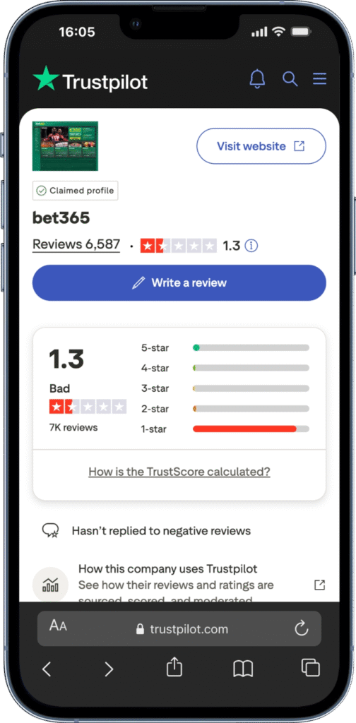 What Trustpilot Users Say About bet365