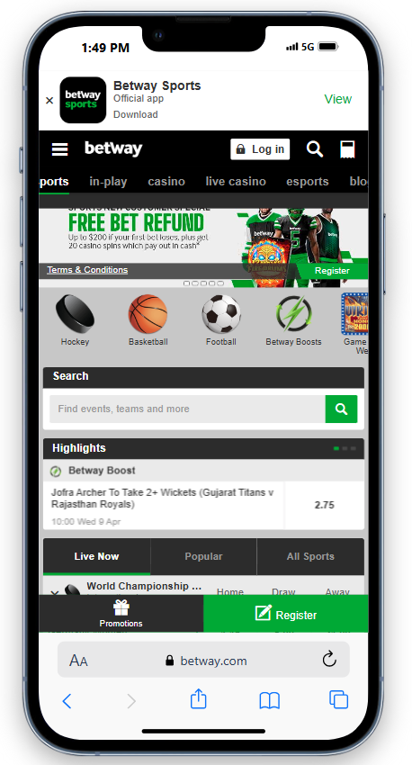 Betway&nbsp;