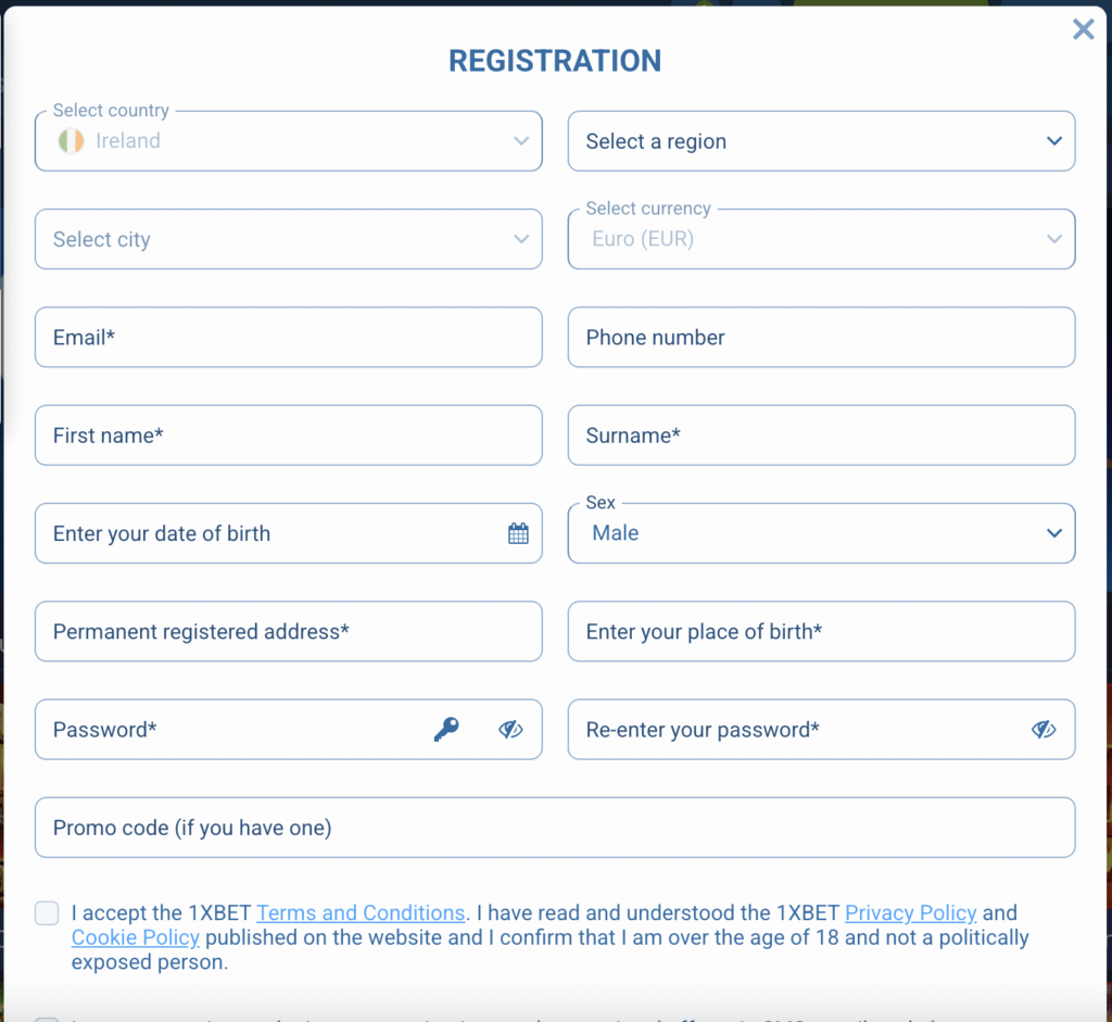 1xbet Promo Code
registration