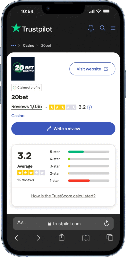 20bet Promo Code
