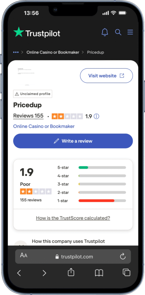 PricedUp Review