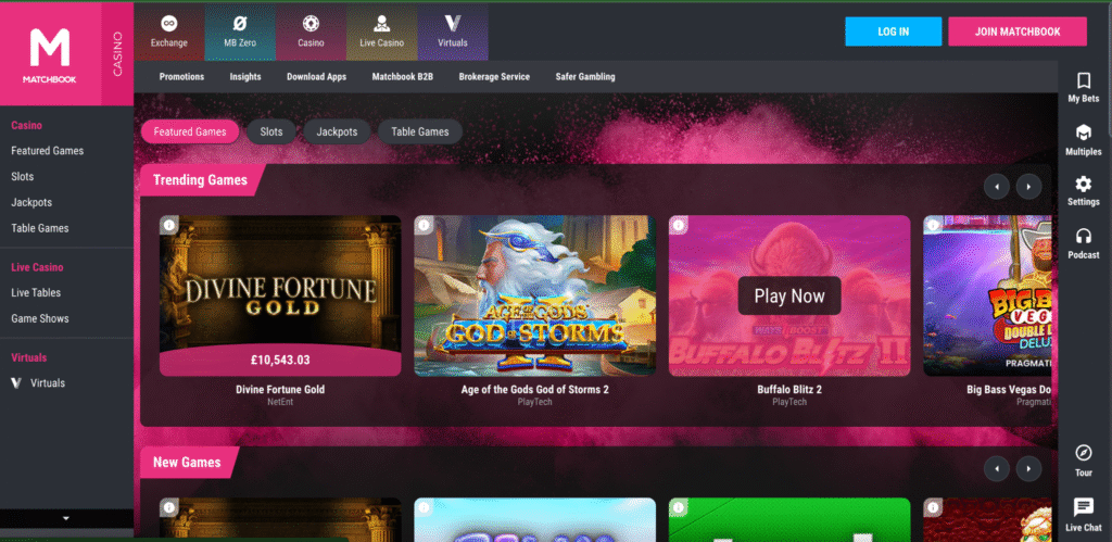 Matchbook Review
Matchbook Casino