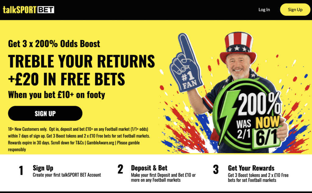 talksport bet special world cup offer