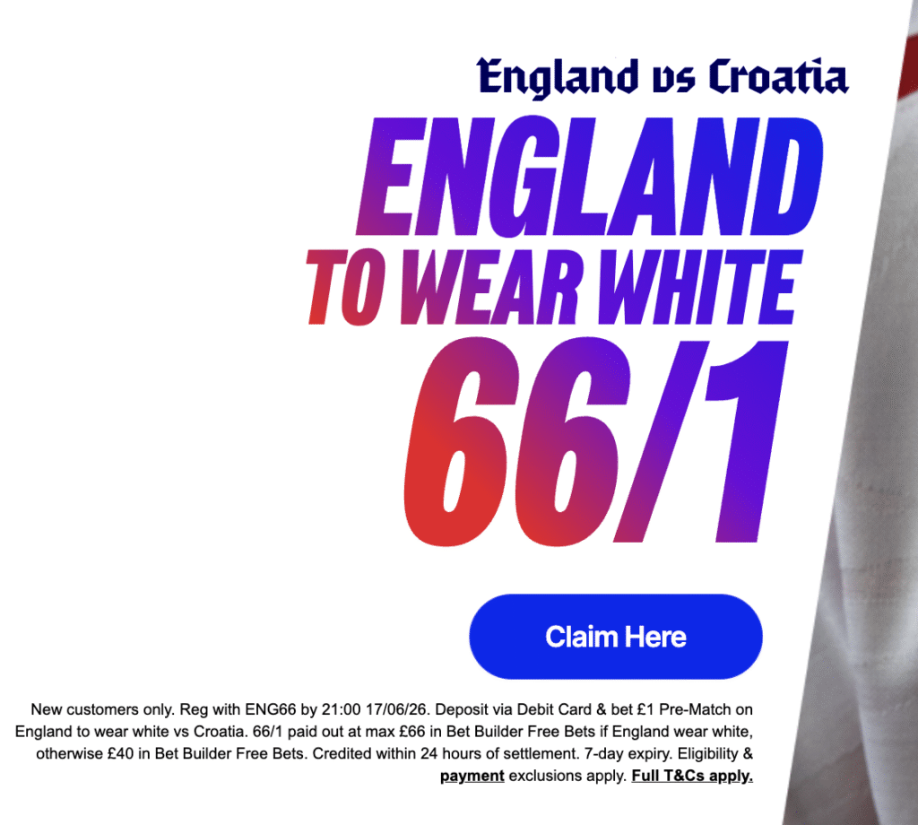betfred england to wear white