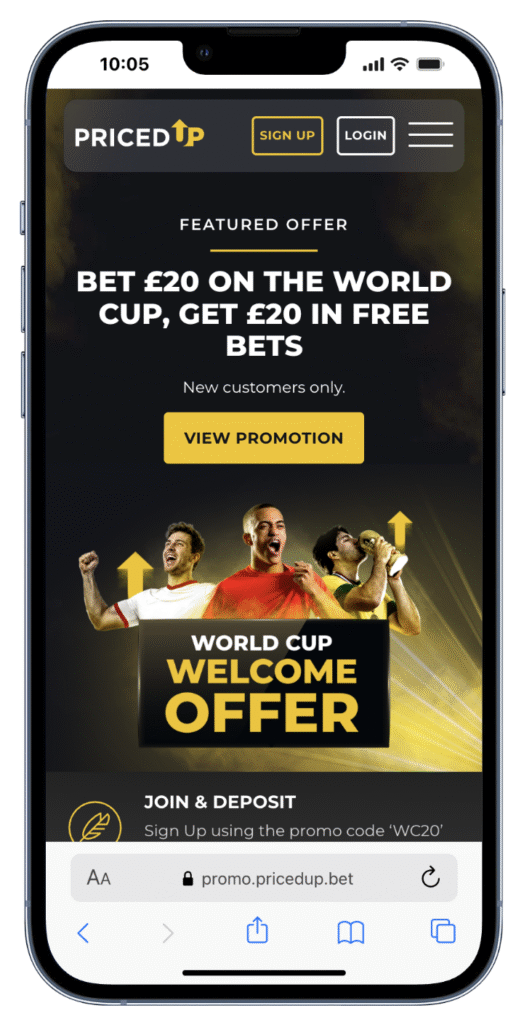 pricedup world cup offer