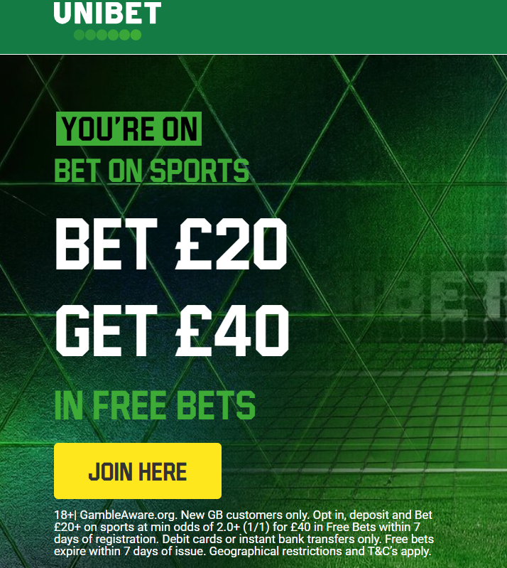 Unibet sign up offer