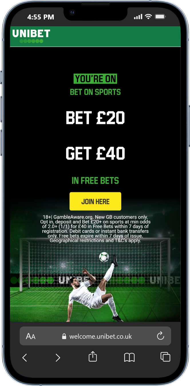 Unibet sign up offer