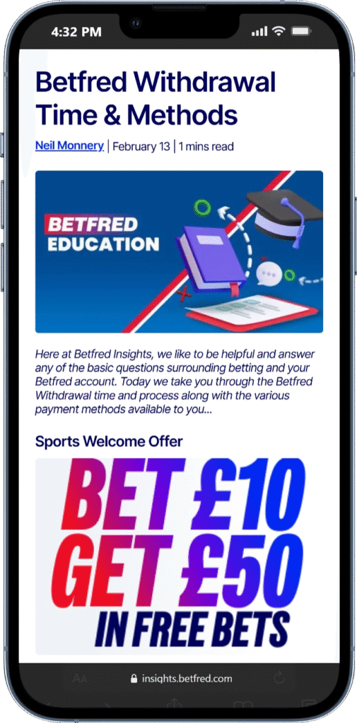 Betfred Withdrawal