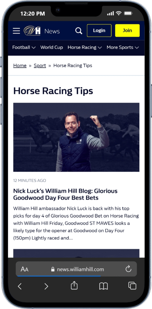 William Hill Tipping Section