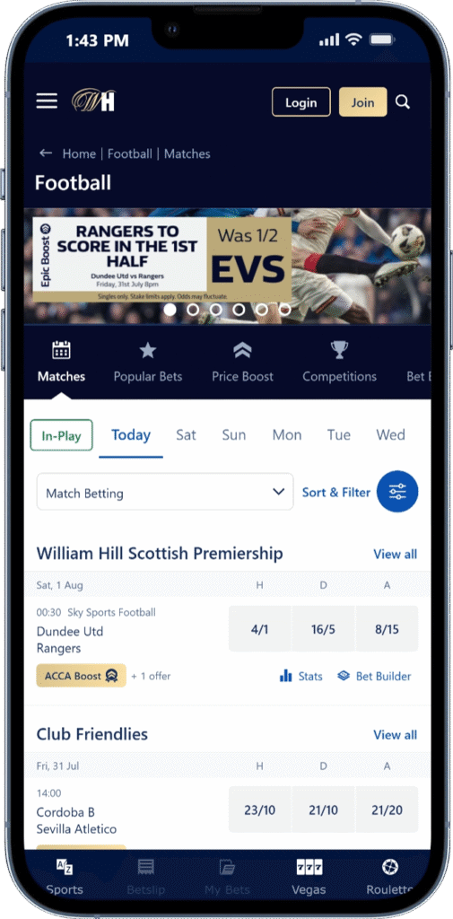 William Hill Withdrawal