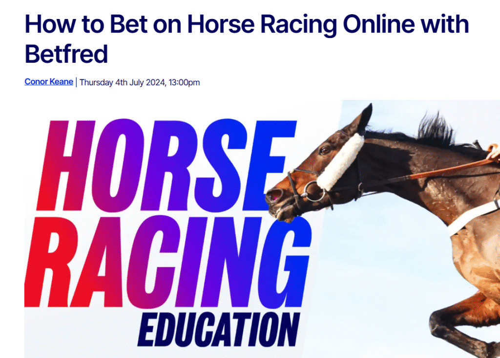 Betfred Other Racing-Specific Perks