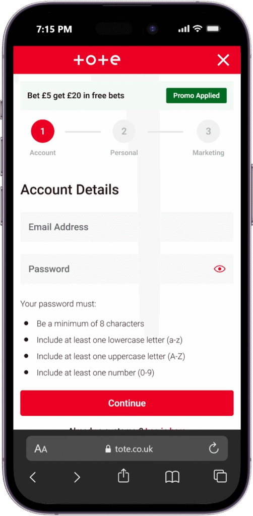 How to Register with Tote