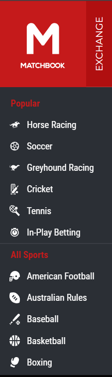 Matchbook Prediction Review