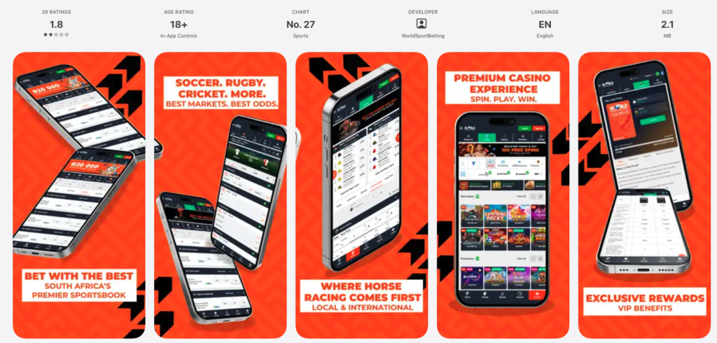 world sports betting app ios