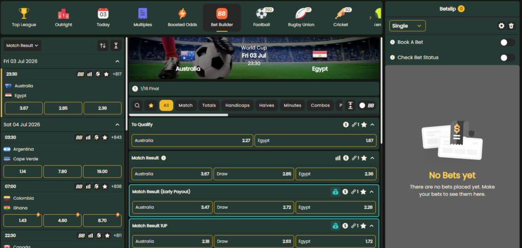 Gbets Bet Builder