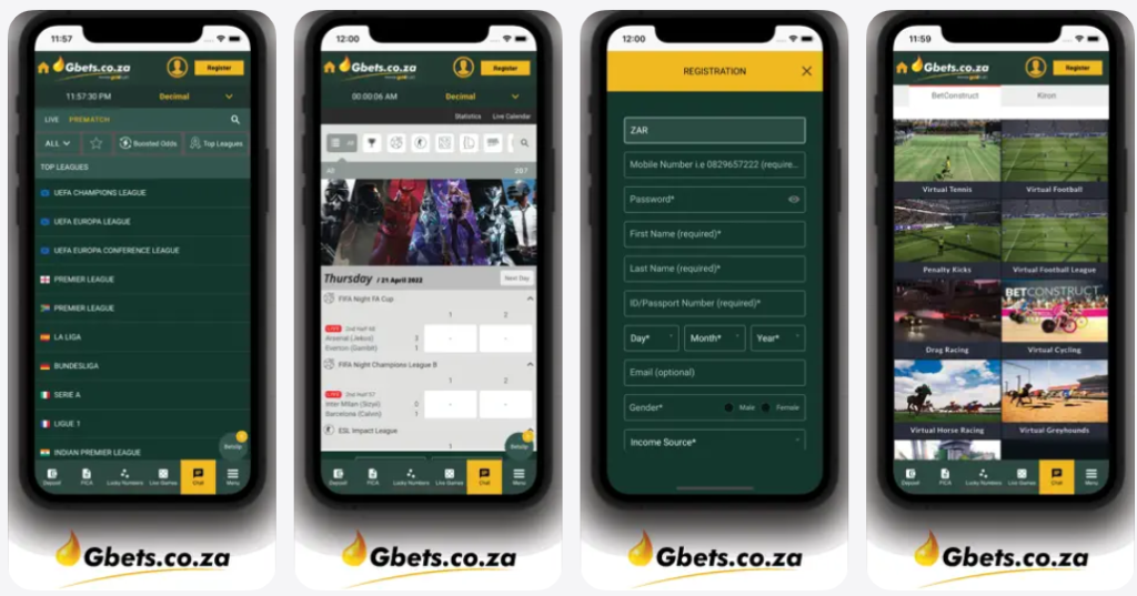 Gbets Mobile App