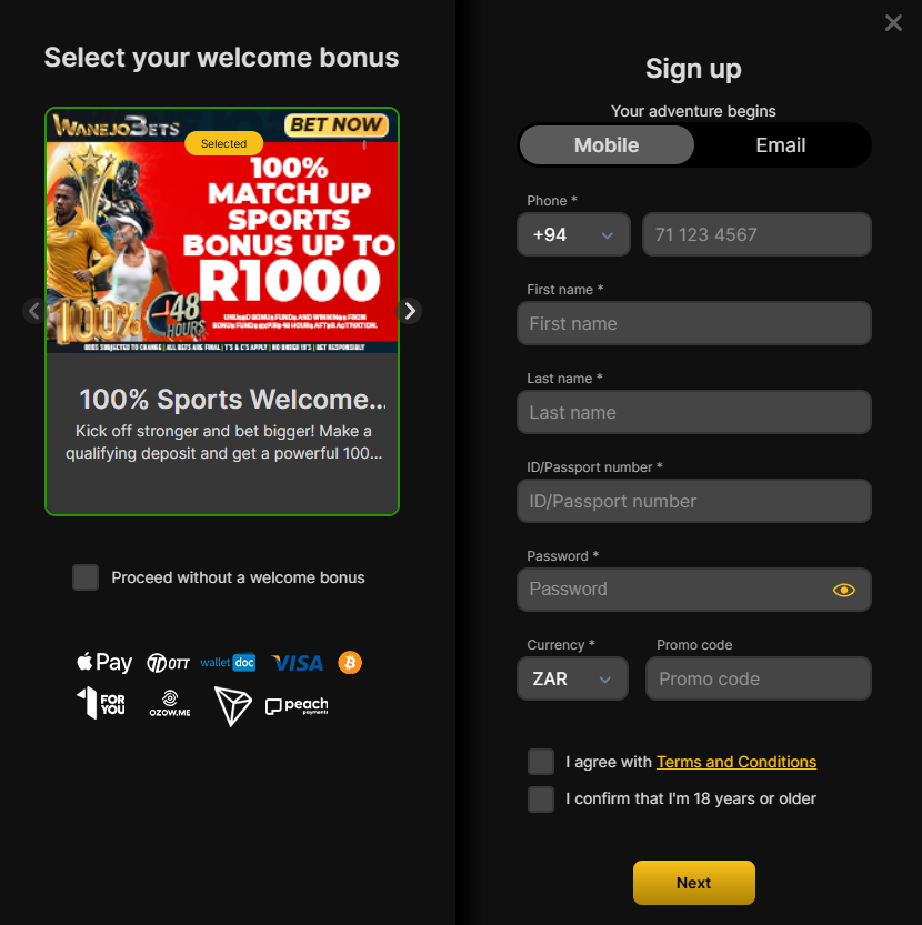 Step-by-Step: How to Use the WanejoBets Promo Code