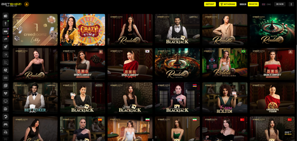 Betshezi Live Casino