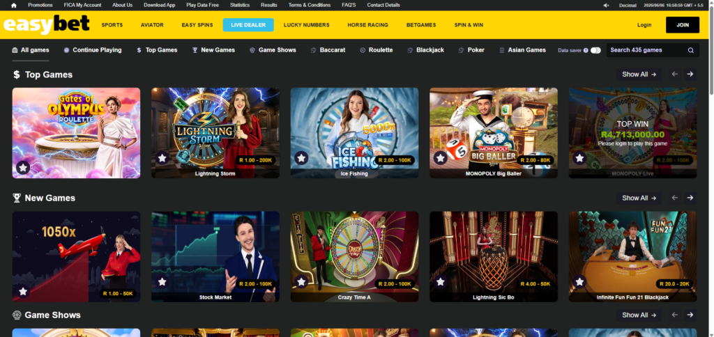 Easybet Live Casino