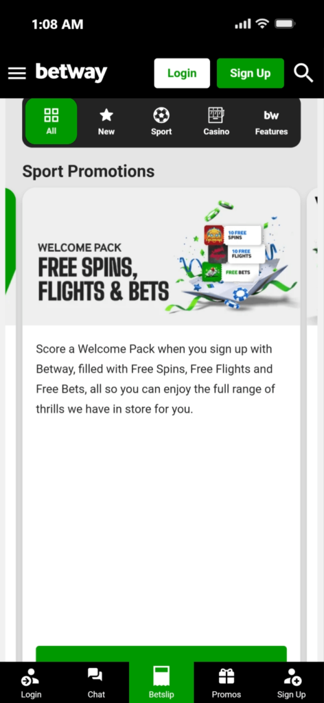 Betway Sign Up Bonus